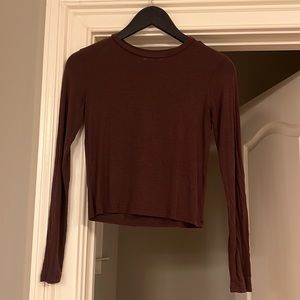 ZARA, crop long sleeve T-Shirt, size USA M